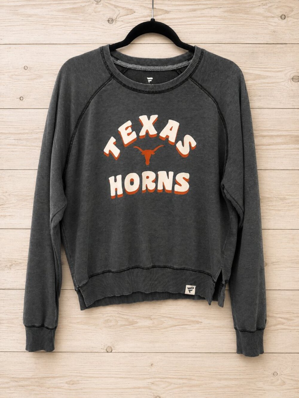Fanatics Texas Longhorns Graphic Cropped Sweatshirt | Women's Medium | Gray